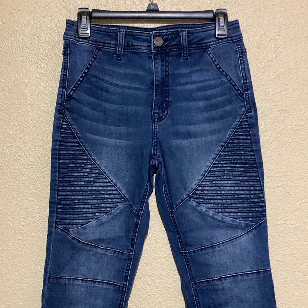 NOBO Jeans 9 Jr Blue Stretchy High Rise Skinny Cotton Polyester Spandex 4 Pocket - Picture 3 of 16